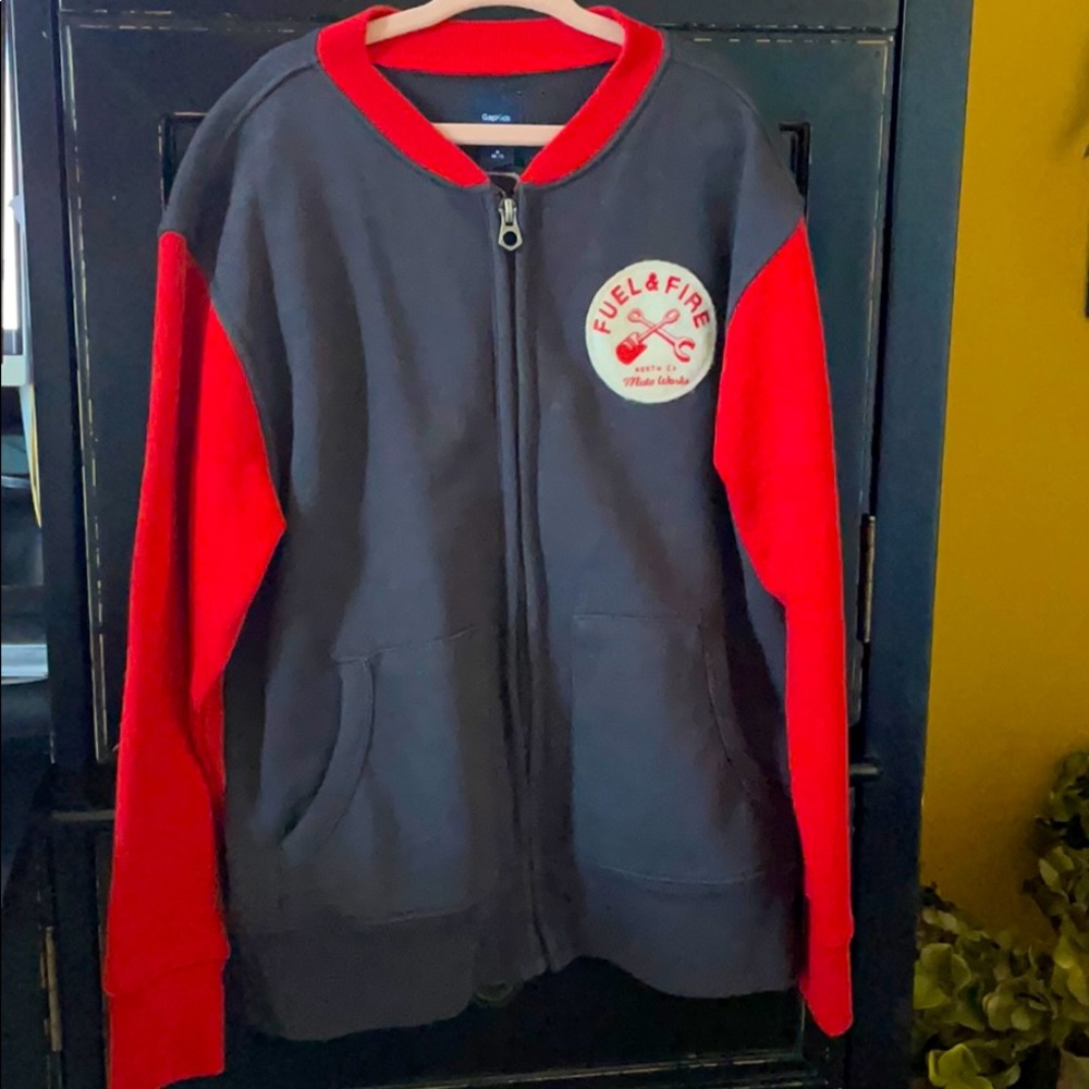 Gap Boys baseball zip-up jacket
